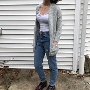 White/Gray Vintage Cardigan